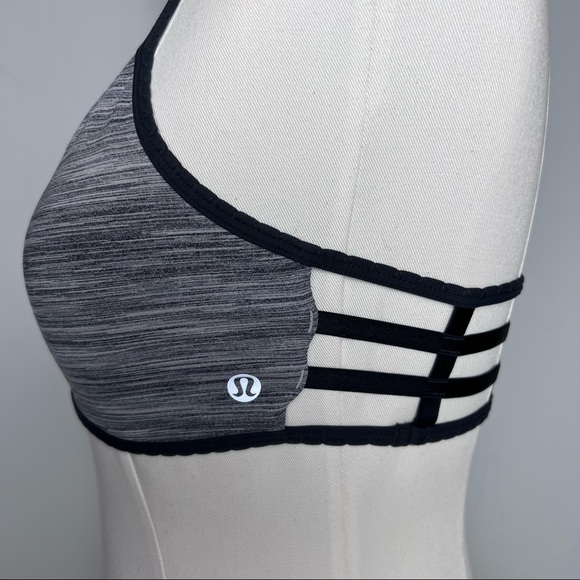 Lululemon-Hot Spell Bra-Space Dye Camo-Seal Grey Deep Coal/Deep Coal-Size 8 - Picture 10 of 16